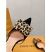 Louis Vuitton Blossom Slingback Pumps 75mm with Hairy Bow