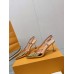 Louis Vuitton Blossom Slingback Pumps 75mm in Gold Leather