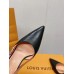 Louis Vuitton Blossom Slingback Pumps 75mm in Black Lambskin
