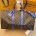 Louis Vuitton Keepall Bandouliere 50 Bag in Monogram Macassar Canvas M46772 Louis Vuitton Keepall Bandouliere 50 Bag in Monogram Macassar Canvas M46772