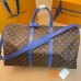 Louis Vuitton Keepall Bandouliere 50 Bag in Monogram Macassar Canvas M46772 Louis Vuitton Keepall Bandouliere 50 Bag in Monogram Macassar Canvas M46772