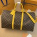 Louis Vuitton Keepall Bandouliere 50 Bag in Monogram Macassar Canvas M46771