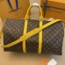 Louis Vuitton Keepall Bandouliere 50 Bag in Monogram Macassar Canvas M46771