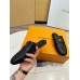 Louis Vuitton LV Capri Open Back Loafers in Black Leather Louis Vuitton LV Capri Open Back Loafers in Black Leather