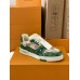 Louis Vuitton Men's LV Trainer Sneakers in Green Damier Canvas Louis Vuitton Men's LV Trainer Sneakers in Green Damier Canvas