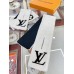 Louis Vuitton White/Black Shearling Tuffetage Scarf M77054 Louis Vuitton White/Black Shearling Tuffetage Scarf M77054