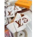 Louis Vuitton White/Brown Shearling Tuffetage Scarf M77055 Louis Vuitton White/Brown Shearling Tuffetage Scarf M77055