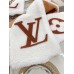 Louis Vuitton White/Brown Shearling Tuffetage Scarf M77055 Louis Vuitton White/Brown Shearling Tuffetage Scarf M77055
