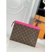Louis Vuitton Pochette Voyage MM in Monogram Macassar Canvas M82858 Louis Vuitton Pochette Voyage MM in Monogram Macassar Canvas M82858