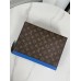 Louis Vuitton Pochette Voyage MM in Monogram Macassar Canvas M82856 Louis Vuitton Pochette Voyage MM in Monogram Macassar Canvas M82856