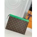 Louis Vuitton Pochette Voyage MM in Monogram Macassar Canvas M82854 Louis Vuitton Pochette Voyage MM in Monogram Macassar Canvas M82854