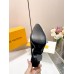 Louis Vuitton Sparkle Slingback Pumps 95mm in Black Leather Louis Vuitton Sparkle Slingback Pumps 95mm in Black Leather