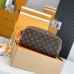 Louis Vuitton Dopp Kit Toilet Pouch in Monogram Macassar Canvas M46765 Louis Vuitton Dopp Kit Toilet Pouch in Monogram Macassar Canvas M46765
