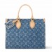 Louis Vuitton OnTheGo MM Bag In Monogram Denim M46871 Louis Vuitton OnTheGo MM Bag In Monogram Denim M46871
