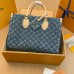 Louis Vuitton OnTheGo MM Bag In Monogram Denim M46871 Louis Vuitton OnTheGo MM Bag In Monogram Denim M46871