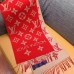 Louis Vuitton LV Essential Scarf In Red Wool M79502 Louis Vuitton LV Essential Scarf In Red Wool M79502