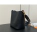 Louis Vuitton Lock and Walk Bag in Black Grained Leather M24006 Louis Vuitton Lock and Walk Bag in Black Grained Leather M24006