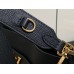 Louis Vuitton Lock and Walk Bag in Black Grained Leather M24006 Louis Vuitton Lock and Walk Bag in Black Grained Leather M24006