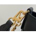 Louis Vuitton Lock and Walk Bag in Black Grained Leather M24006 Louis Vuitton Lock and Walk Bag in Black Grained Leather M24006