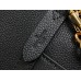Louis Vuitton Lock and Walk Bag in Black Grained Leather M24006 Louis Vuitton Lock and Walk Bag in Black Grained Leather M24006