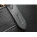 Louis Vuitton Lock and Walk Bag in Black Grained Leather M24006 Louis Vuitton Lock and Walk Bag in Black Grained Leather M24006