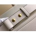 Louis Vuitton Lock and Walk Bag in White Grained Leather M24638 Louis Vuitton Lock and Walk Bag in White Grained Leather M24638