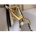 Louis Vuitton Lock and Walk Bag in White Grained Leather M24638 Louis Vuitton Lock and Walk Bag in White Grained Leather M24638