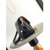 Louis Vuitton Dauphine Soft MM Bag in Black Calfskin M25209 Louis Vuitton Dauphine Soft MM Bag in Black Calfskin M25209