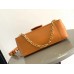 Louis Vuitton Dauphine Soft MM Bag in Orange Calfskin M25048 Louis Vuitton Dauphine Soft MM Bag in Orange Calfskin M25048