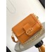 Louis Vuitton Dauphine Soft MM Bag in Orange Calfskin M25048 Louis Vuitton Dauphine Soft MM Bag in Orange Calfskin M25048