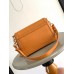 Louis Vuitton Dauphine Soft MM Bag in Orange Calfskin M25048 Louis Vuitton Dauphine Soft MM Bag in Orange Calfskin M25048