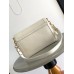 Louis Vuitton Dauphine Soft MM Bag in White Calfskin M25050 Louis Vuitton Dauphine Soft MM Bag in White Calfskin M25050