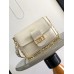 Louis Vuitton Dauphine Soft MM Bag in White Calfskin M25050 Louis Vuitton Dauphine Soft MM Bag in White Calfskin M25050