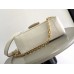 Louis Vuitton Dauphine Soft MM Bag in White Calfskin M25050 Louis Vuitton Dauphine Soft MM Bag in White Calfskin M25050