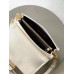 Louis Vuitton Dauphine Soft MM Bag in White Calfskin M25050 Louis Vuitton Dauphine Soft MM Bag in White Calfskin M25050