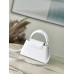 Louis Vuitton Capucines East-West Mini Bag in White Leather M23956 Louis Vuitton Capucines East-West Mini Bag in White Leather M23956