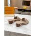 Louis Vuitton LV Capri Mules 45mm in Galet Leather Louis Vuitton LV Capri Mules 45mm in Galet Leather