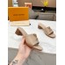 Louis Vuitton LV Capri Mules 45mm in Galet Leather Louis Vuitton LV Capri Mules 45mm in Galet Leather