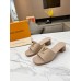 Louis Vuitton LV Capri Mules 45mm in Galet Leather Louis Vuitton LV Capri Mules 45mm in Galet Leather