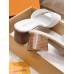 Louis Vuitton LV Capri Mules 45mm in White Leather