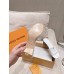 Louis Vuitton LV Capri Mules 45mm in White Leather
