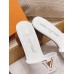 Louis Vuitton LV Capri Mules 45mm in White Leather