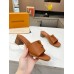 Louis Vuitton LV Capri Mules 45mm in Brown Leather Louis Vuitton LV Capri Mules 45mm in Brown Leather