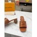 Louis Vuitton LV Capri Mules 45mm in Brown Leather Louis Vuitton LV Capri Mules 45mm in Brown Leather