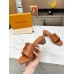 Louis Vuitton LV Capri Mules 45mm in Brown Leather Louis Vuitton LV Capri Mules 45mm in Brown Leather