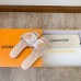 Louis Vuitton LV Frame Flat Mules in Monogram Dune Canvas