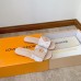 Louis Vuitton LV Frame Flat Mules in Monogram Dune Canvas