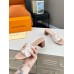 Louis Vuitton LV Frame Mules 45mm in Monogram Dune Canvas