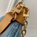 Louis Vuitton Loop Bag in Blue Monogram Denim M24846 Louis Vuitton Loop Bag in Blue Monogram Denim M24846