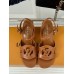 Louis Vuitton LV Isola Sandal 55mm in Brown Calfskin Louis Vuitton LV Isola Sandal 55mm in Brown Calfskin
